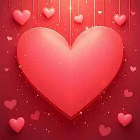 红色情人节爱心设计图片素材